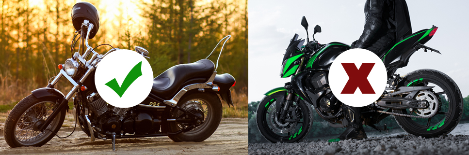 motorcycle types covered by insurance